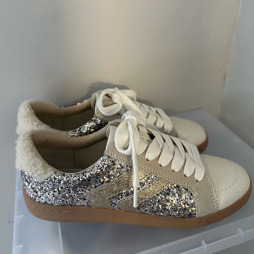 Dolce Vita Sherpa Glittery Sneakers